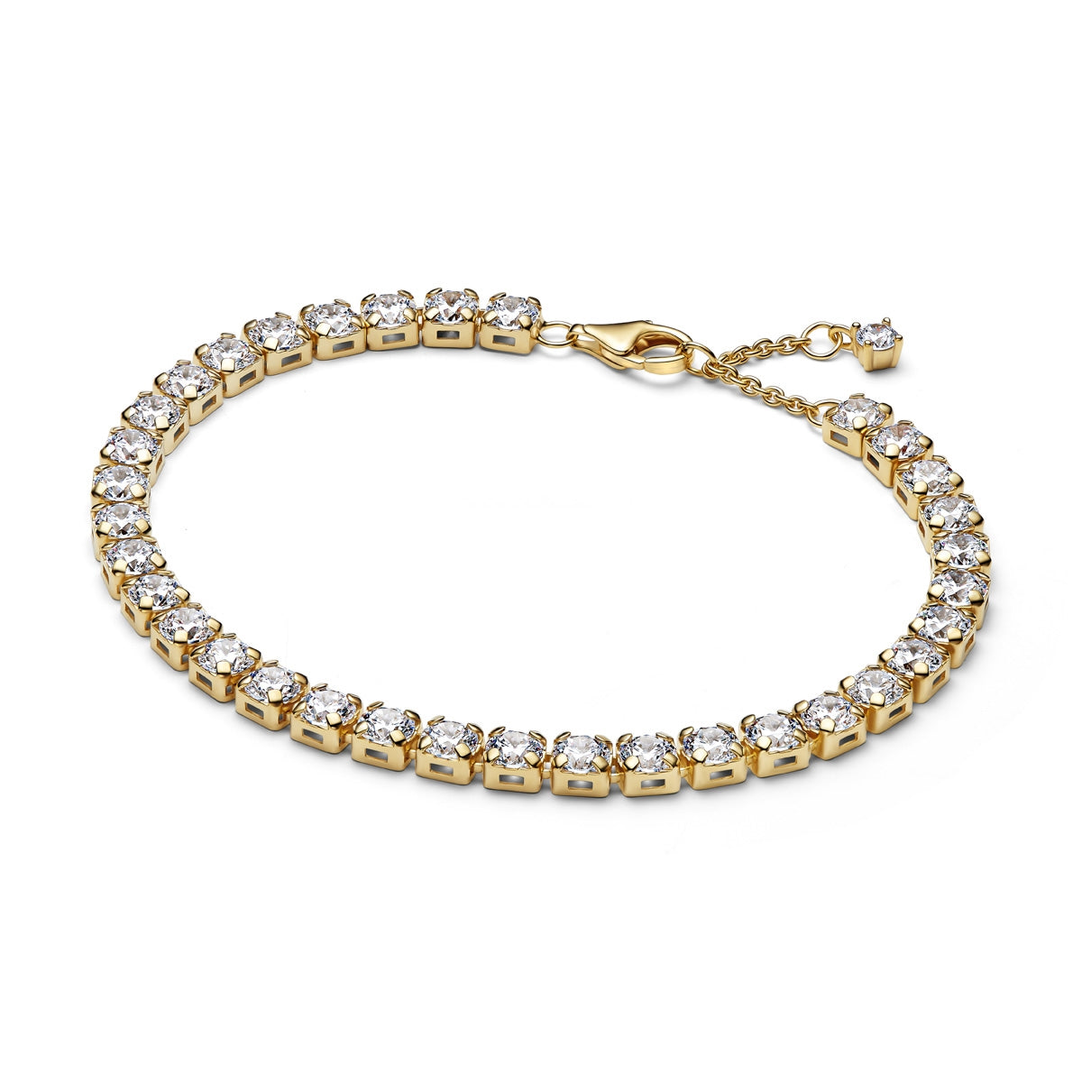 Pandora Gold Sparkling Bold Tennis Bracelet