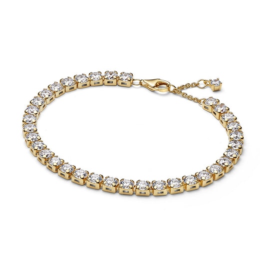 Pandora Gold Sparkling Bold Tennis Bracelet