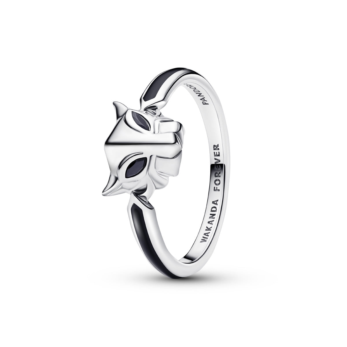 Pandora Silver Marvel Black Panther Ring