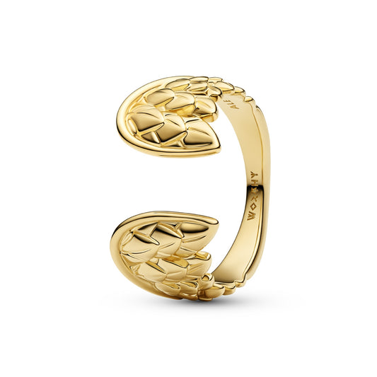 Pandora Gold Marvel Thor Wings Open Ring