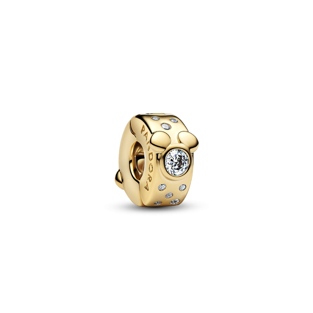 Pandora Gold Disney Mickey & Minnie Mouse Clip Charm
