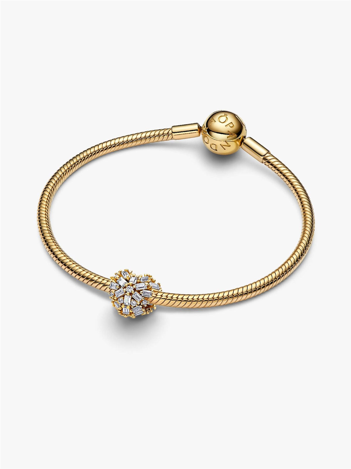Pandora Gold Sparkling Heart Charm