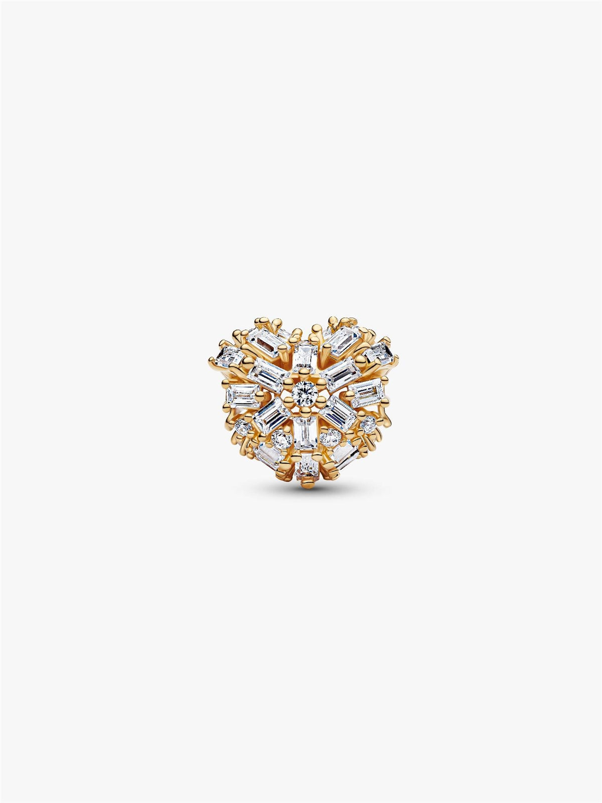 Pandora Gold Sparkling Heart Charm