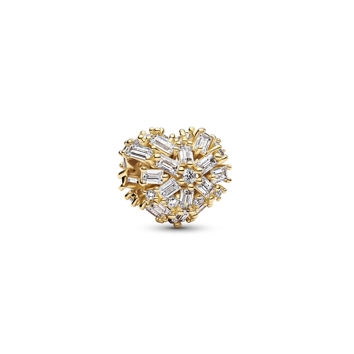 Pandora Gold Sparkling Heart Charm