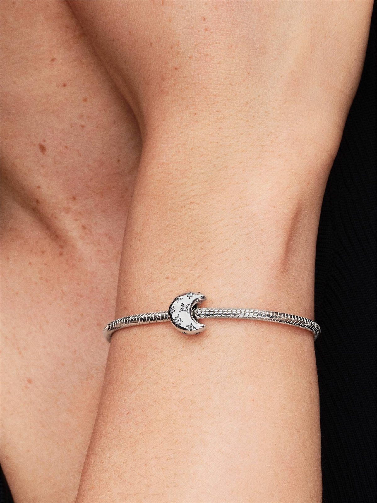 Pandora Silver Crescent Moon Charm