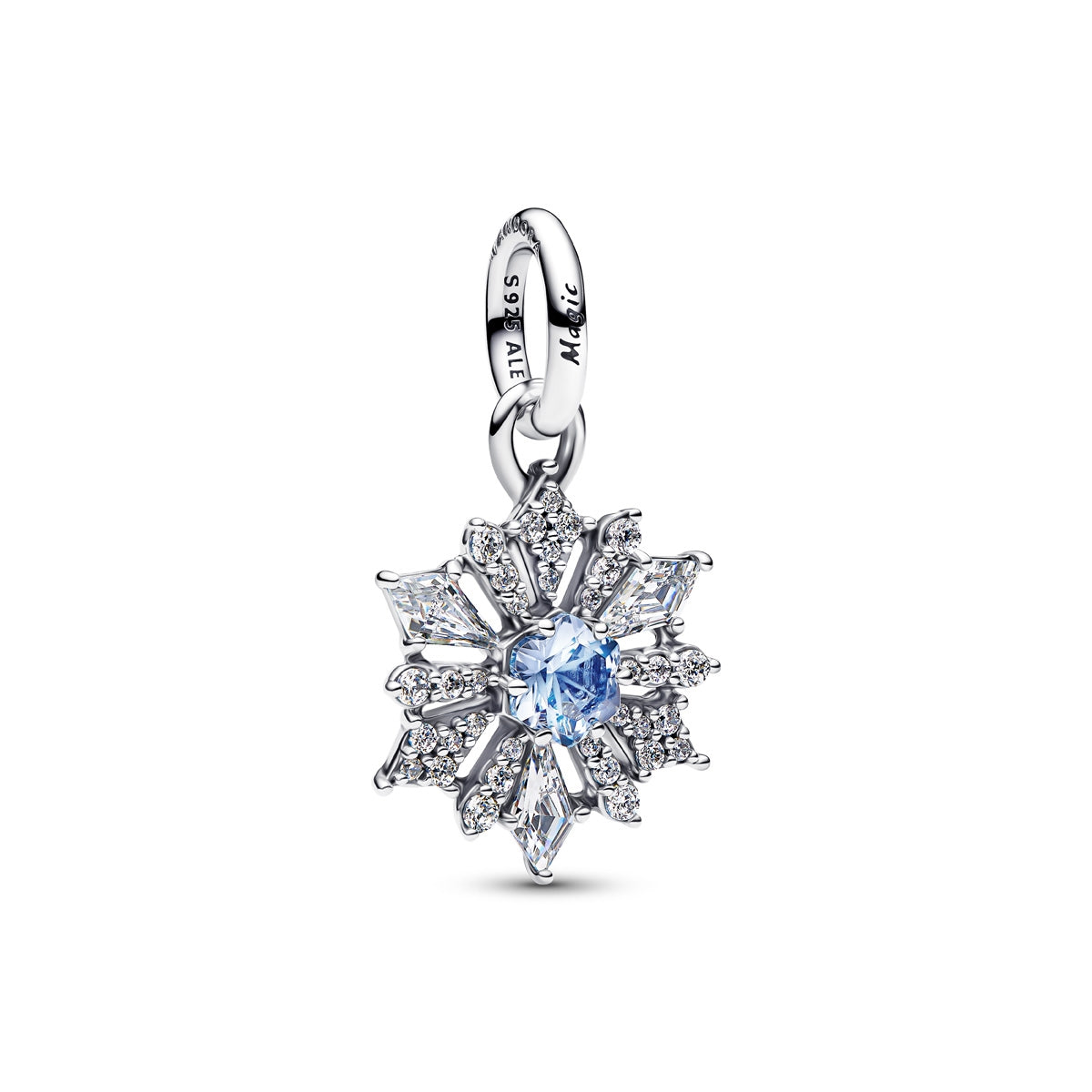 Pandora Silver Disney Frozen Queen Elsa Snowflake Dangle Charm
