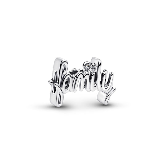 Pandora Silver Handwritten Family Charm