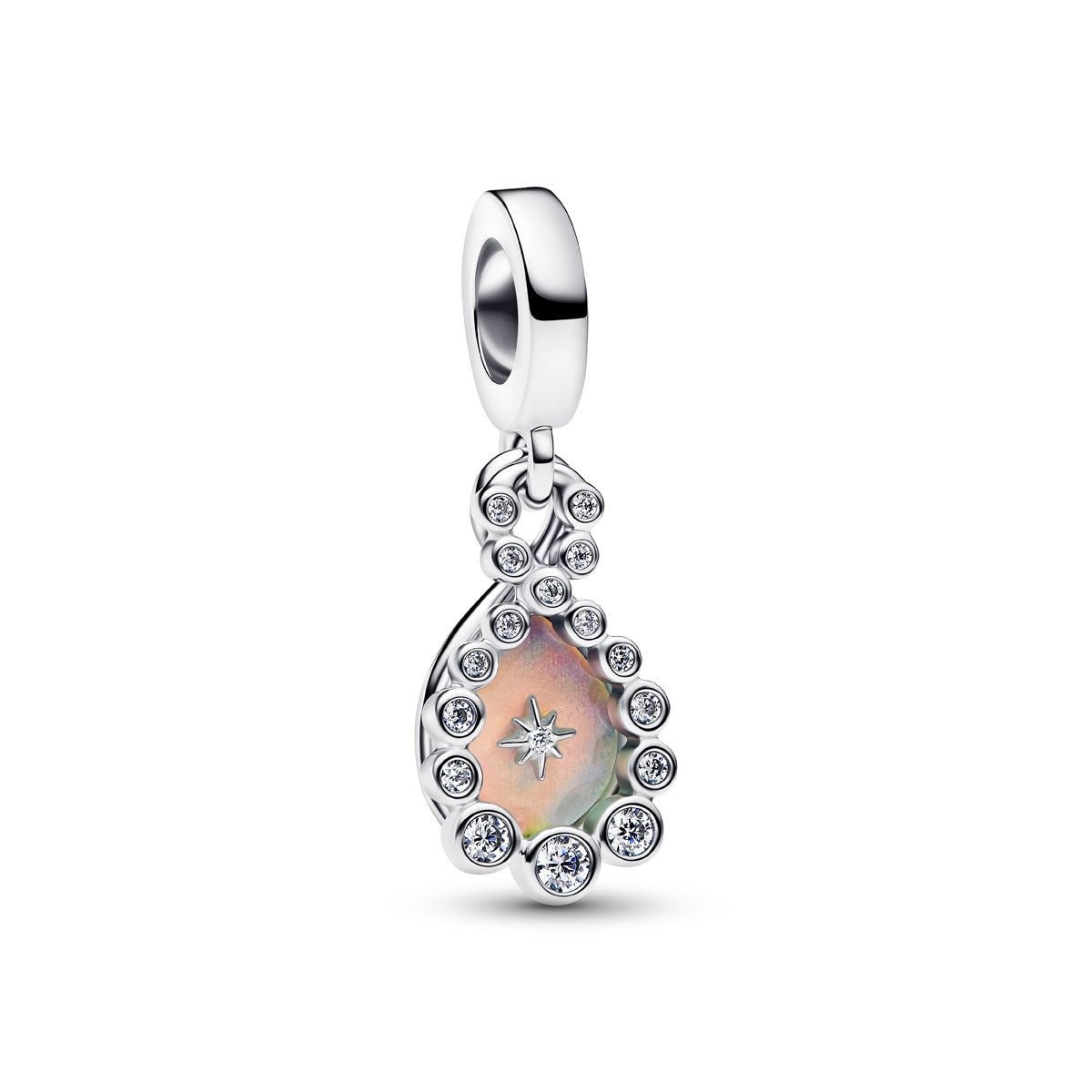 Pandora Silver Opalescent Infinity Double Dangle Charm