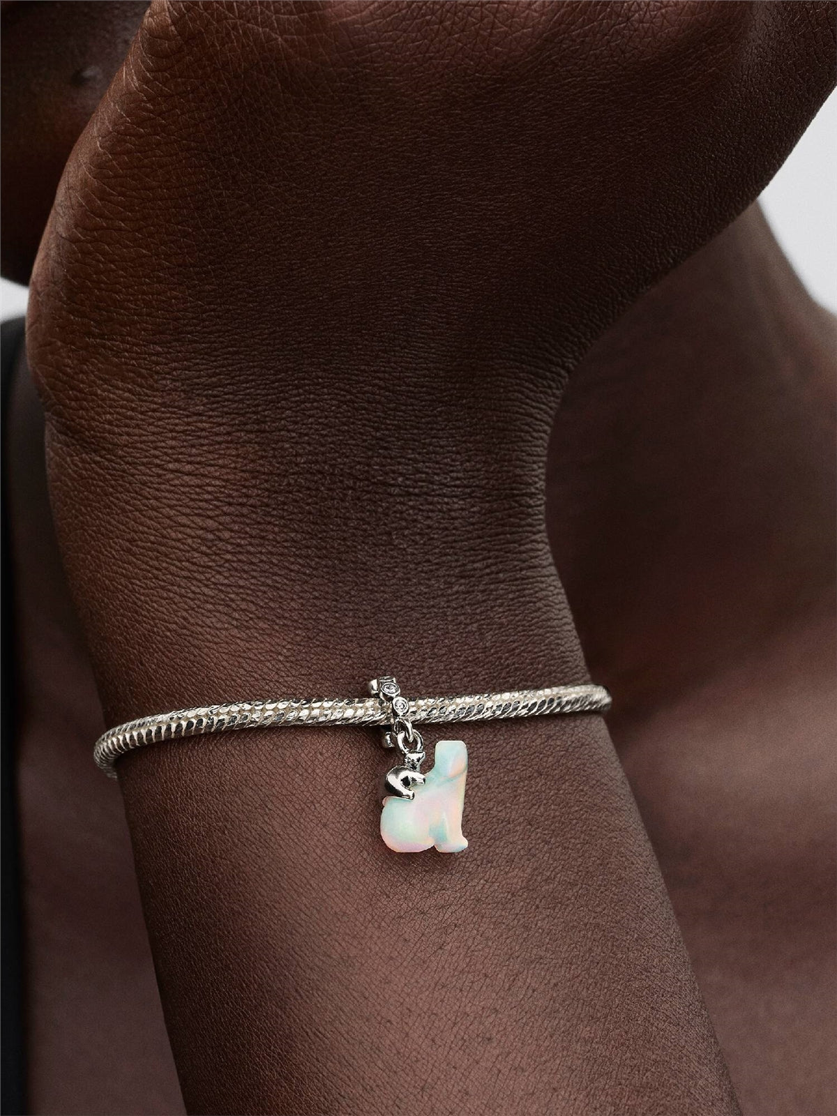 Pandora Silver Polarbear Mother & Cub Dangle Charm