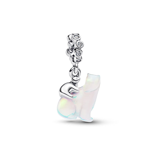 Pandora Silver Polarbear Mother & Cub Dangle Charm