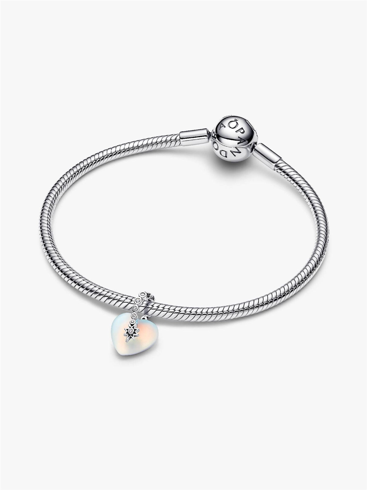 Pandora Silver Shooting Star & Heart Dangle Charm