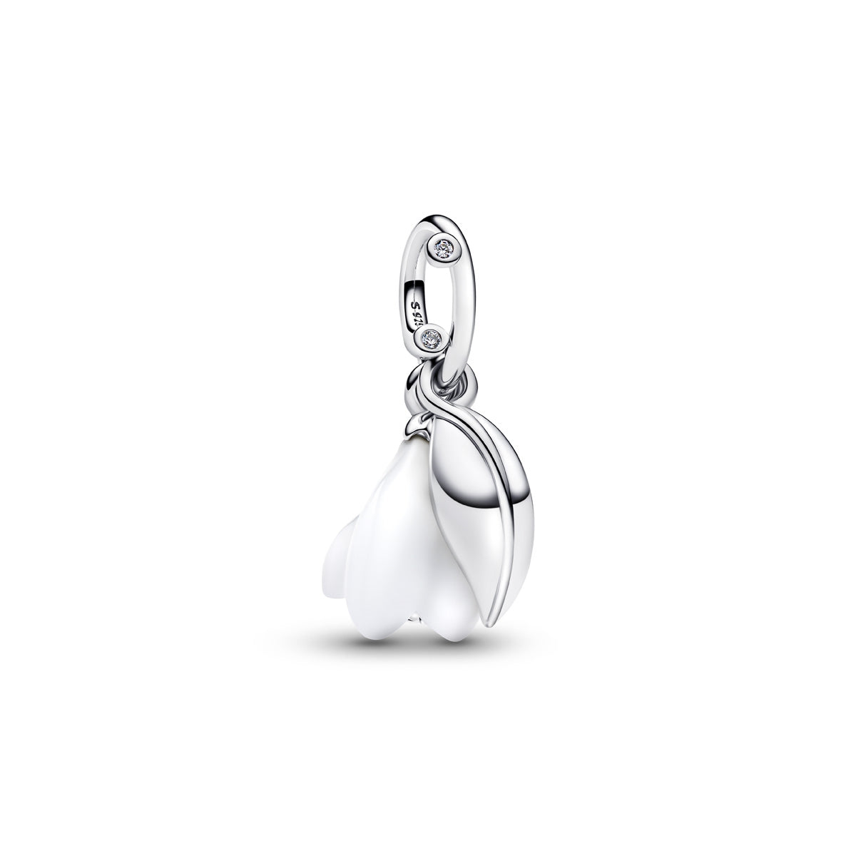 Pandora Silver Snowdrop Flower Dangle Charm