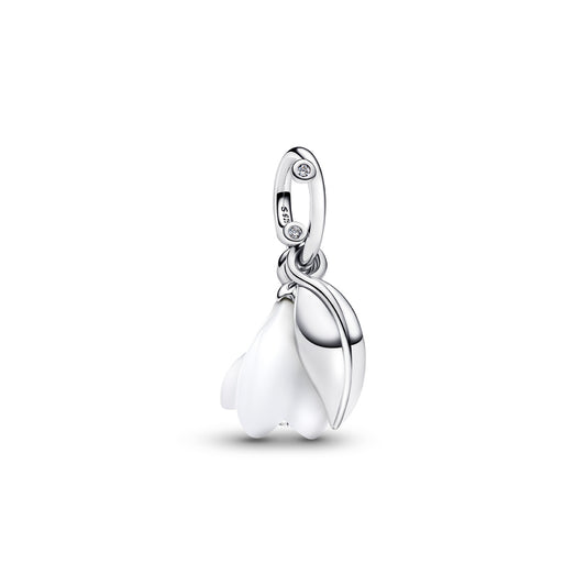 Pandora Silver Snowdrop Flower Dangle Charm