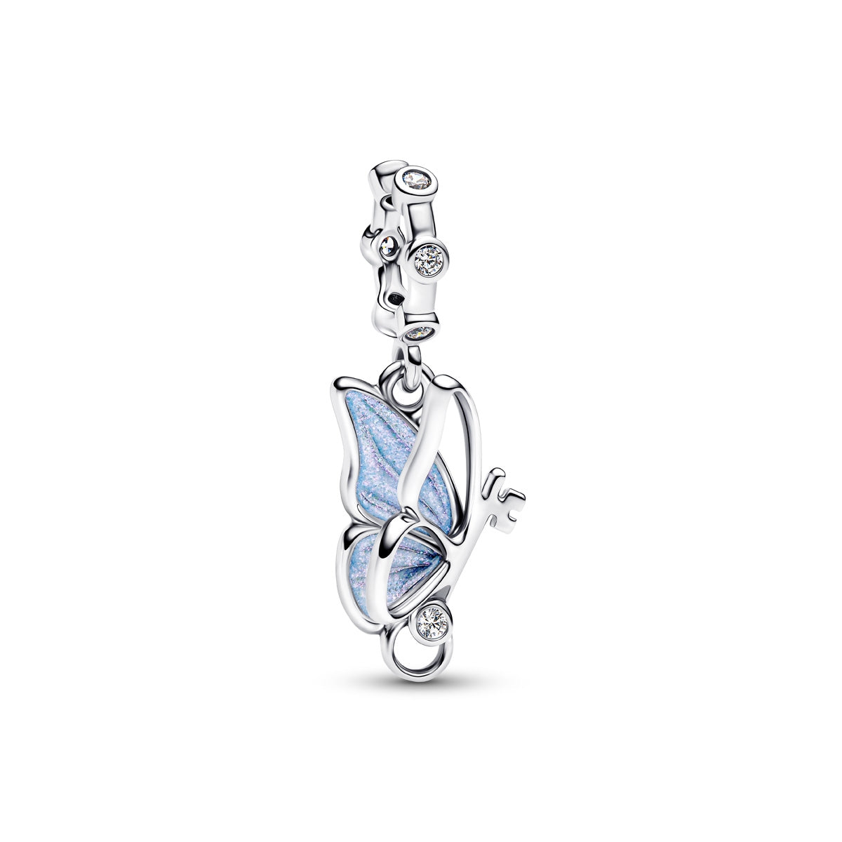 Pandora Silver Winged Key Dangle Charm