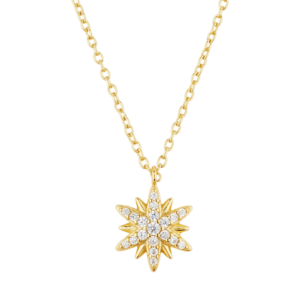 Argento Gold Starburst Necklace