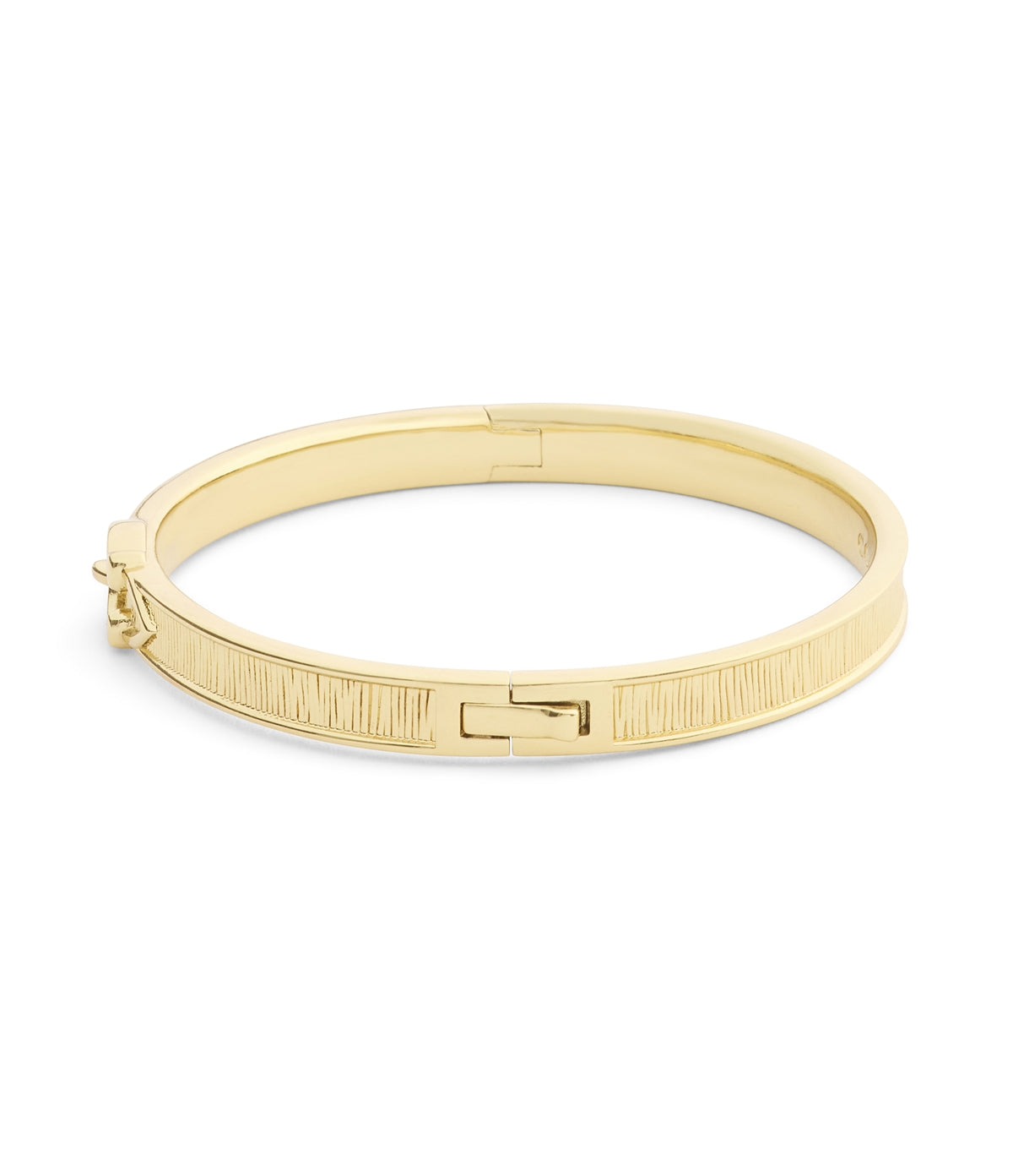 Coach Gold C CZ Buckle Bangle