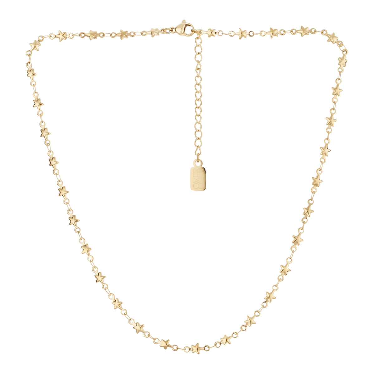 Over & Over Gold 14k Plated Star Chain Necklace