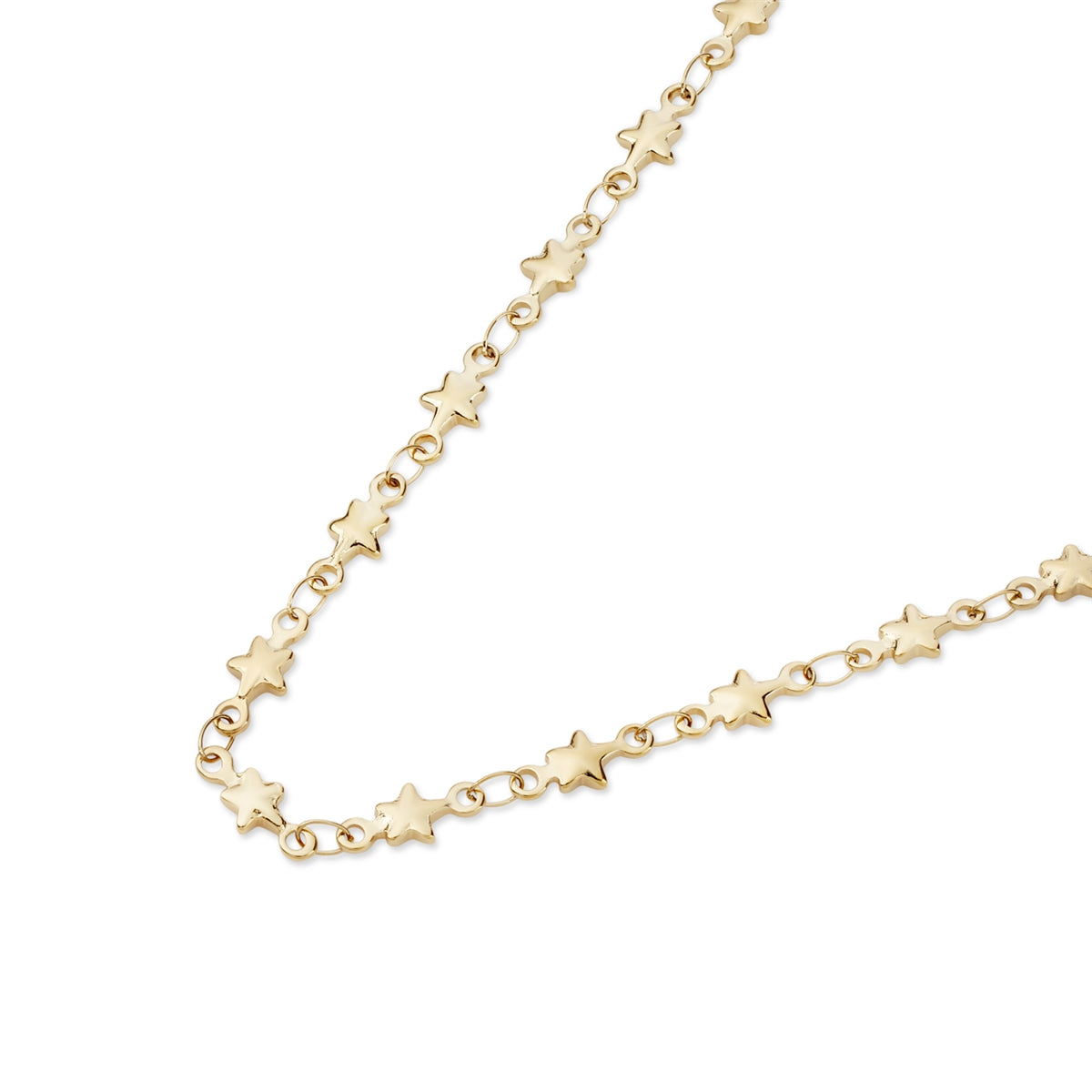 Over & Over Gold 14k Plated Star Chain Necklace