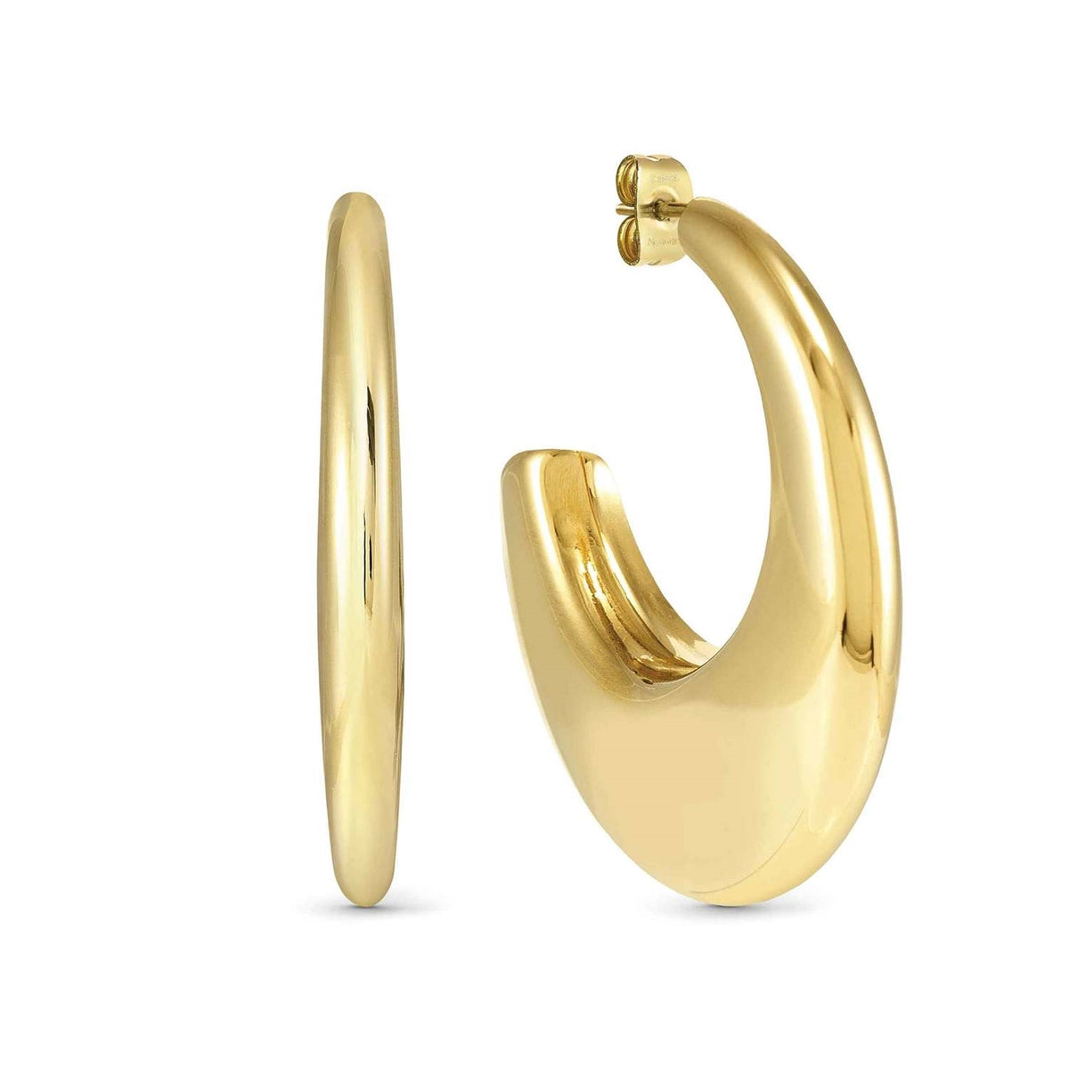 Nomination Gold Ecclettica Oval Hoop Earrings