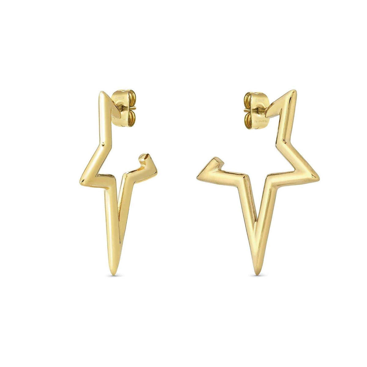 Nomination Gold Ecclettica Star Hoop Earrings
