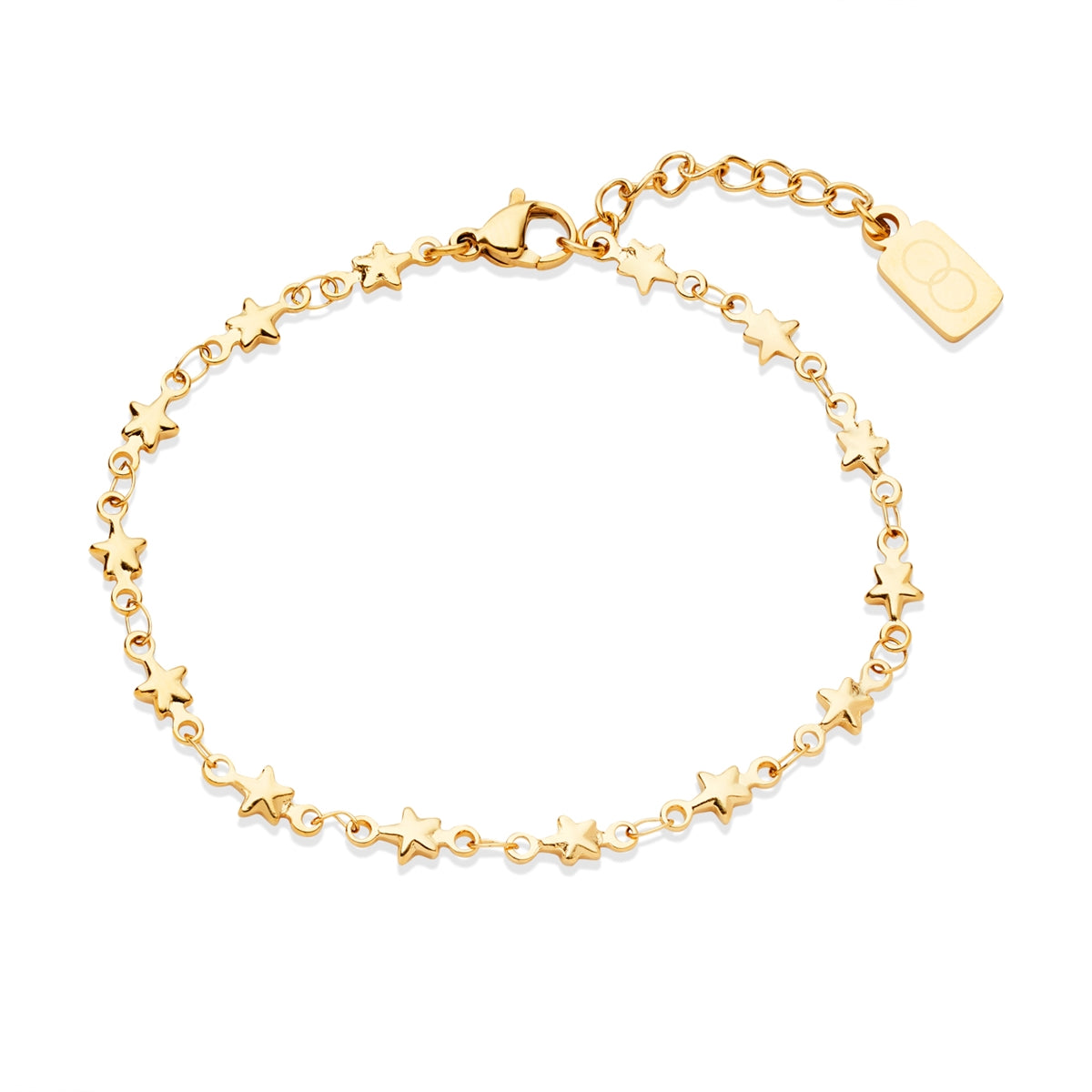 Over & Over Gold 14k Plated Star Chain Bracelet