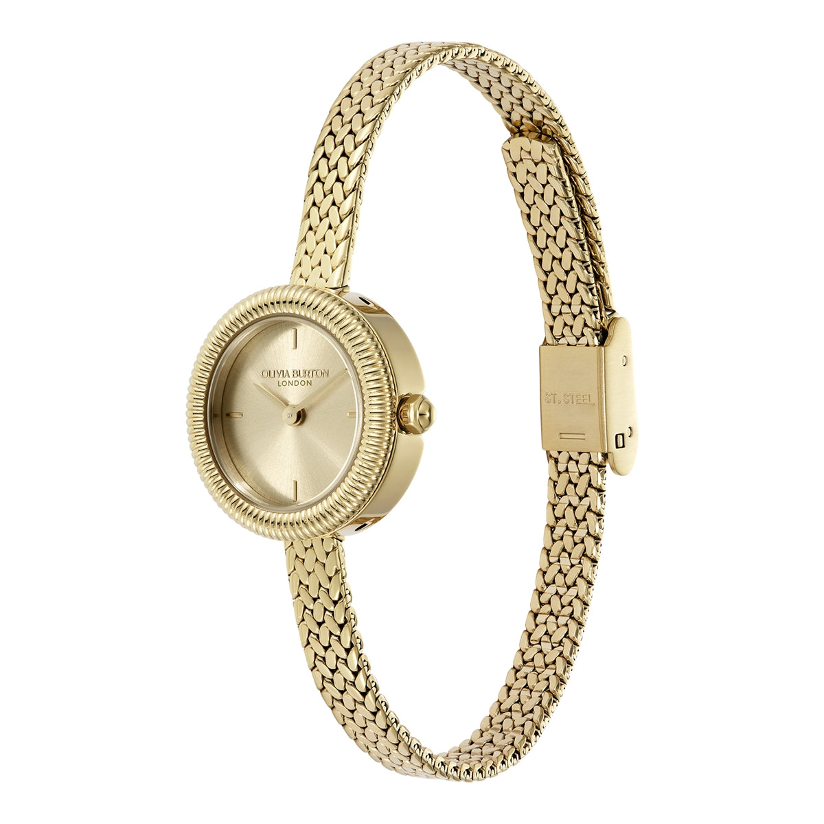 Olivia Burton Gold Finery Milanese Strap Watch