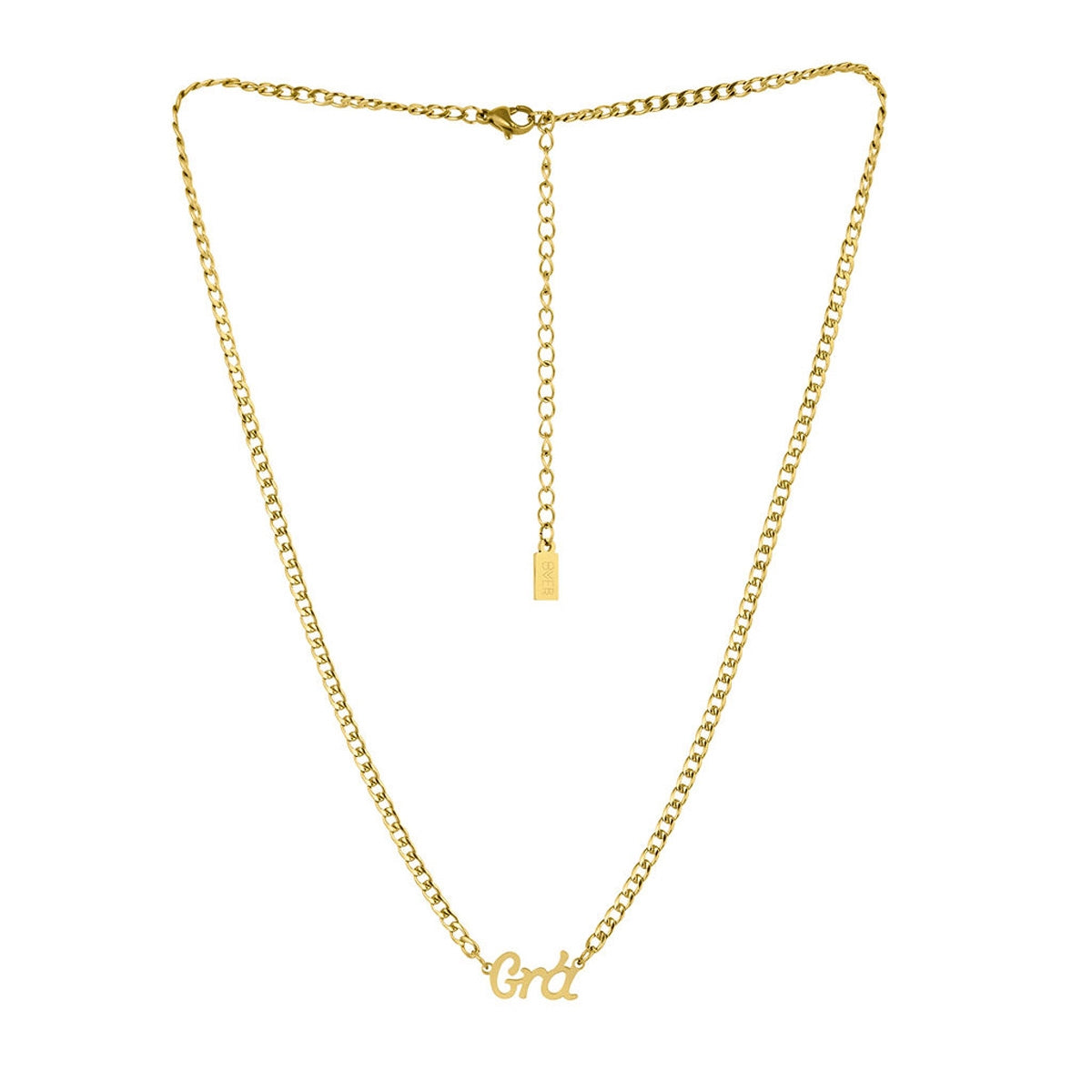 Over & Over Gold 14K Grá Curb Chain Necklace