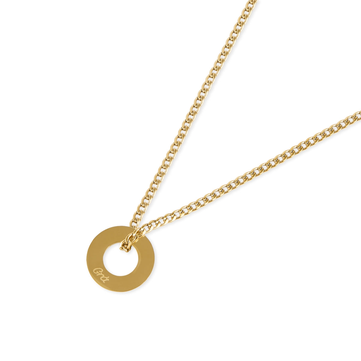 Over & Over Gold 14k Grá Coin Necklace