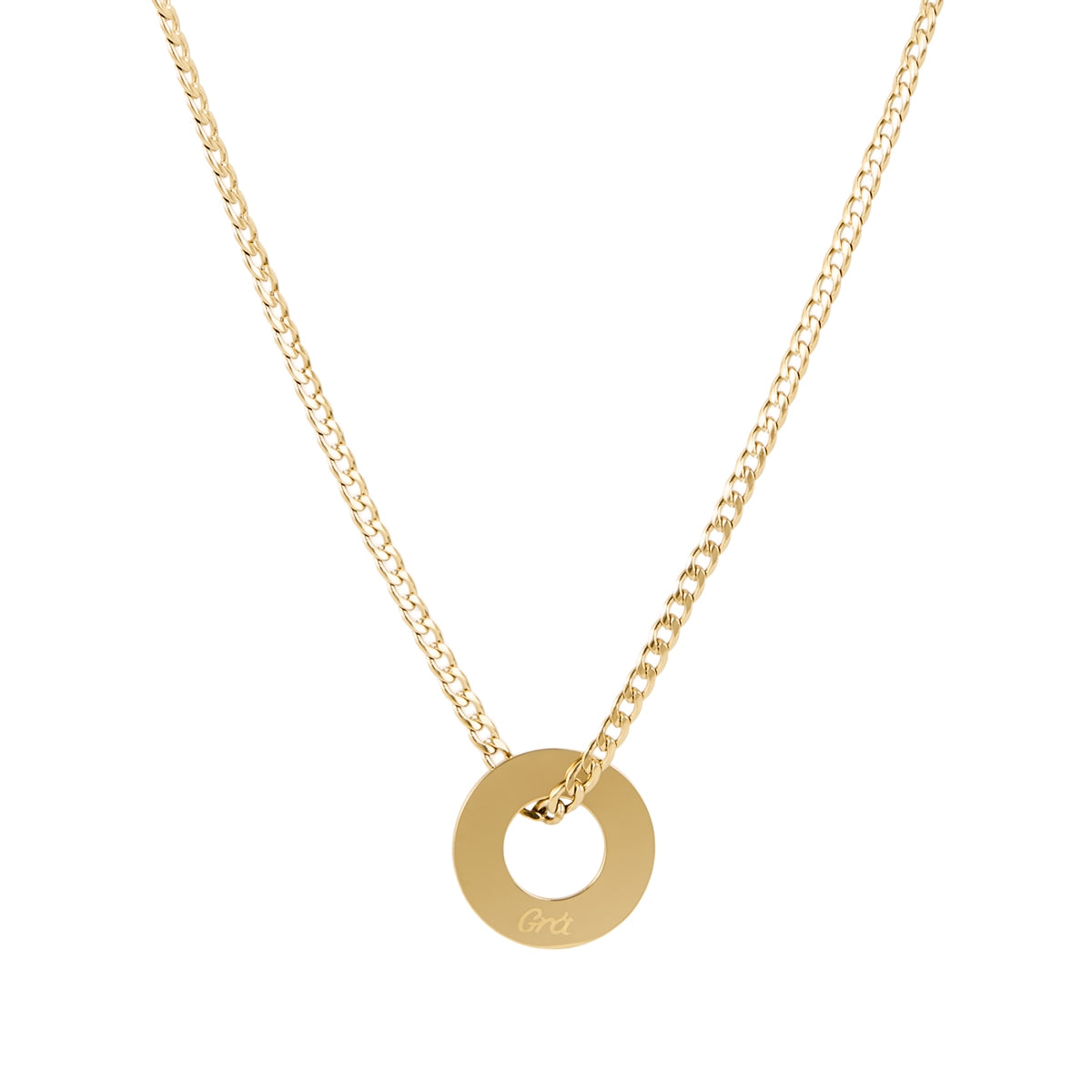 Over & Over Gold 14k Grá Coin Necklace