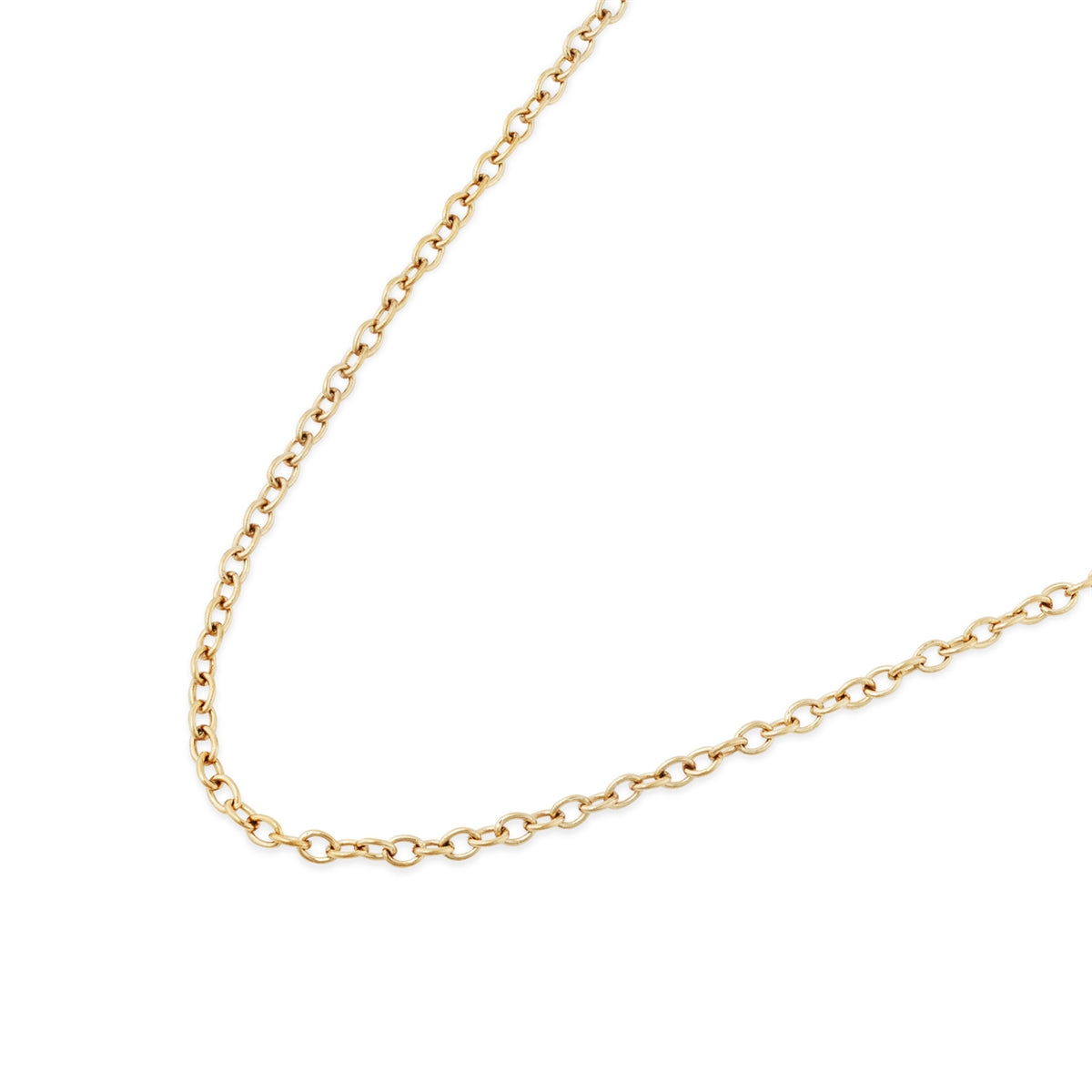 Over & Over Gold 14K Stainless Steel Rolo Chain Necklace
