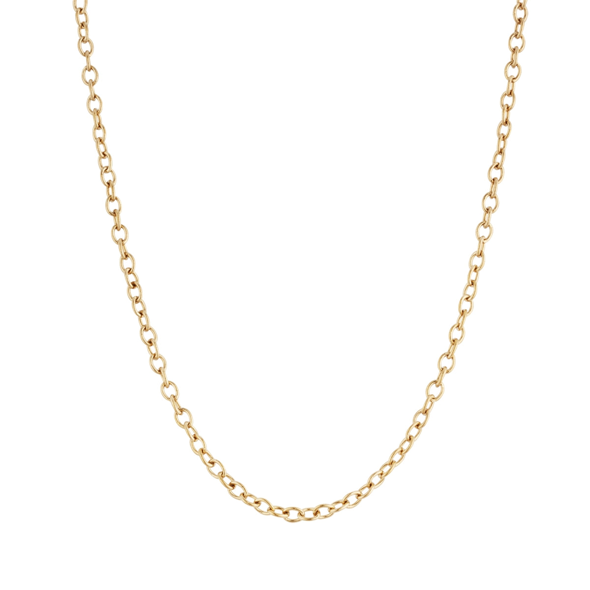 Over & Over Gold 14K Stainless Steel Rolo Chain Necklace