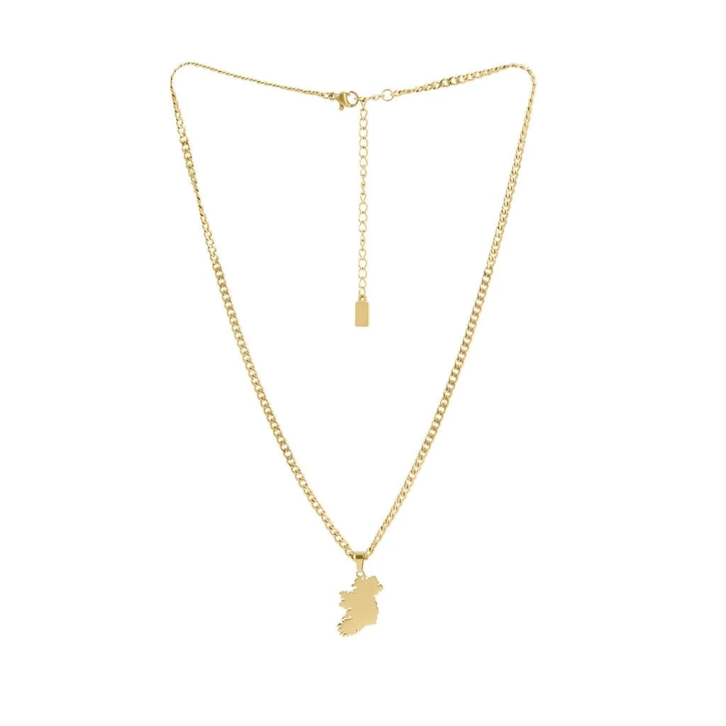 Over & Over Gold Stainless Steel 14K Ireland Curb Necklace
