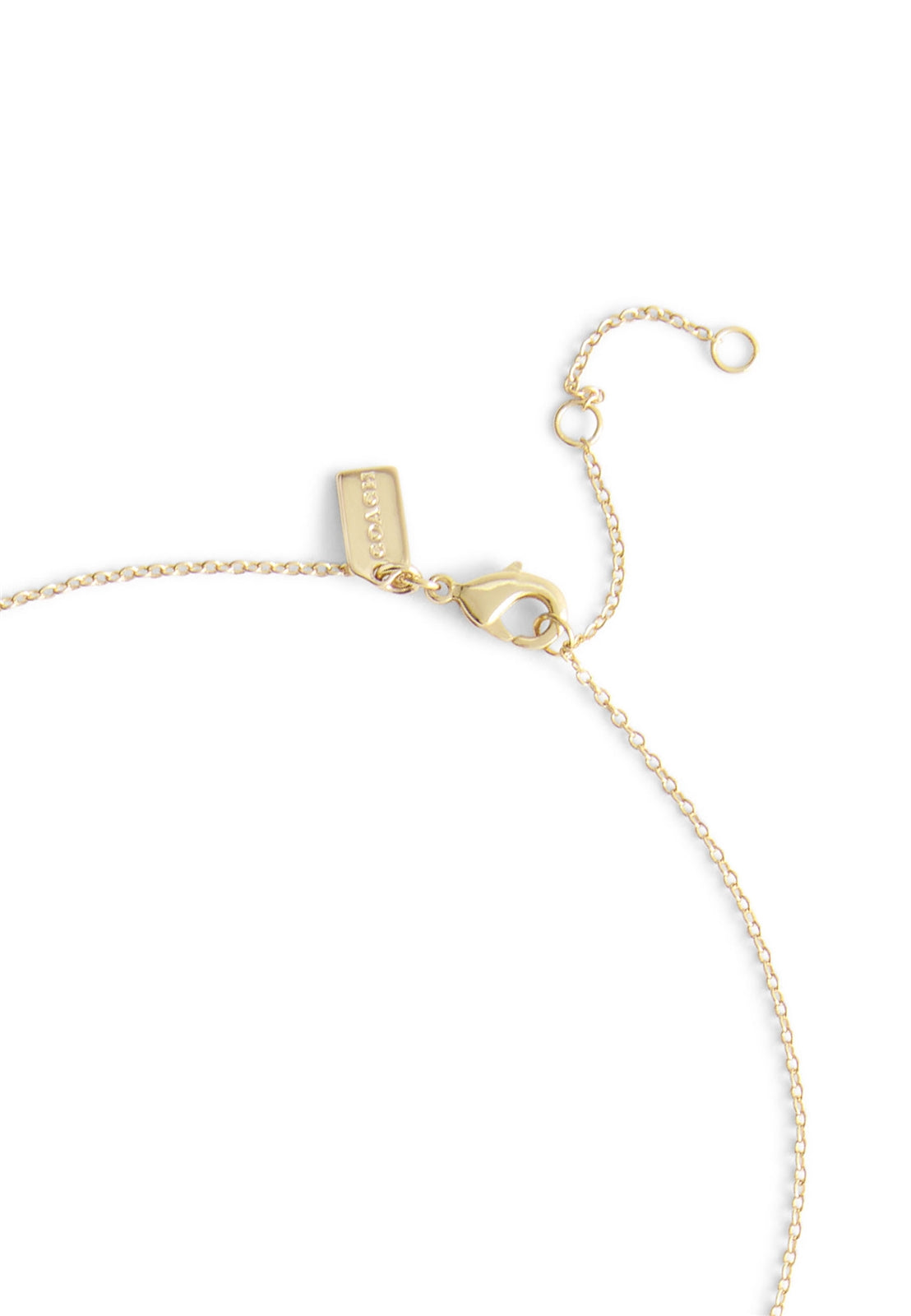 Coach Gold Enamel Green Red Cherry Necklace