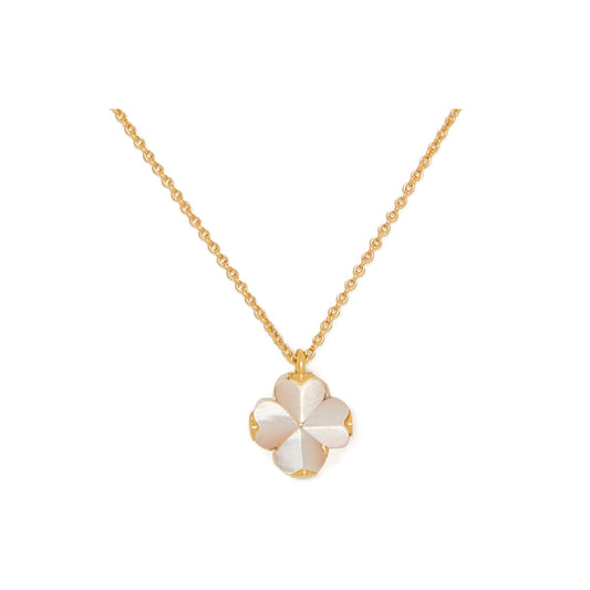 Kate Spade New York Gold Spade Flower Mother of Pearl Necklace