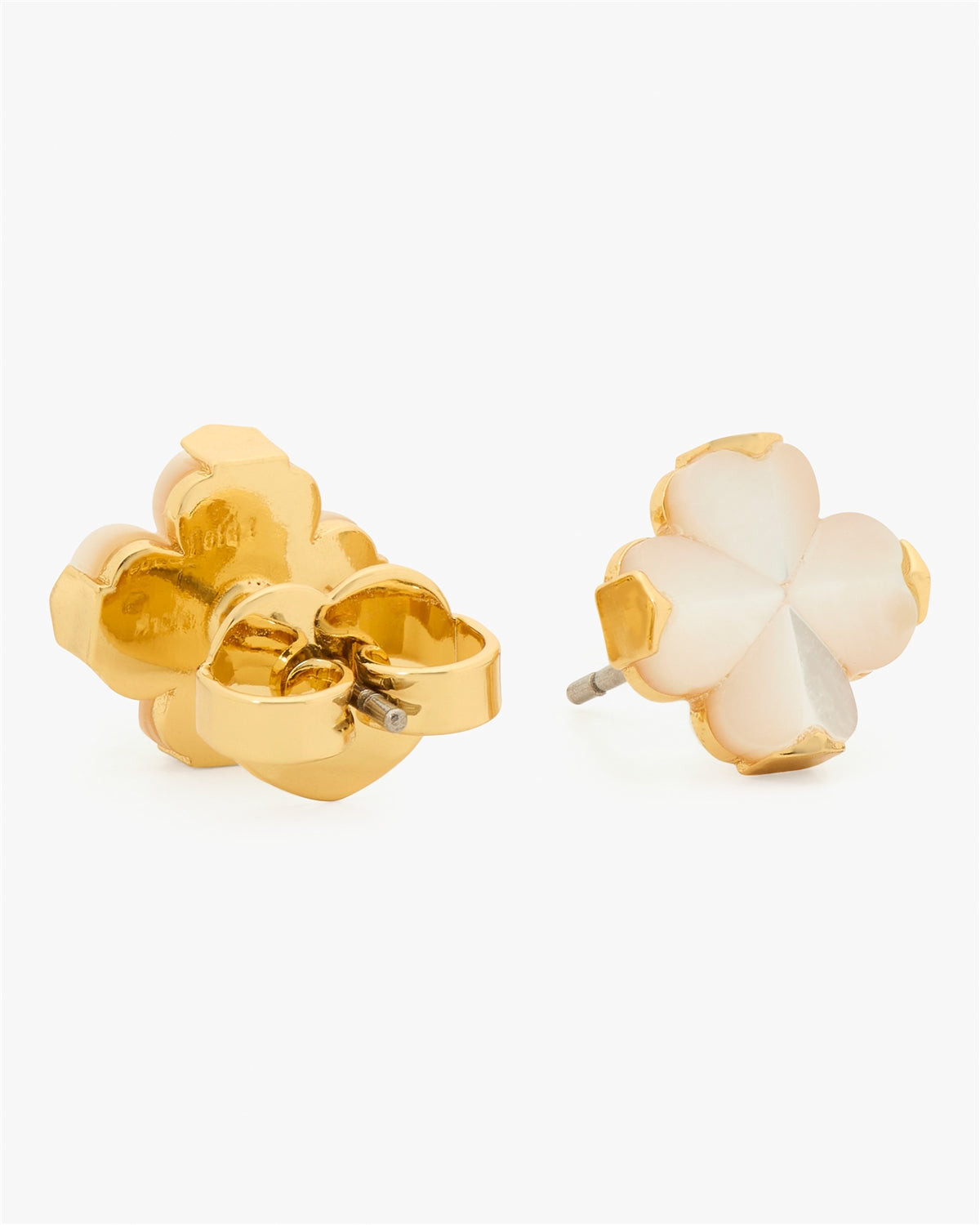 Kate Spade New York Gold Spade Flower Mother of Pearl Studs