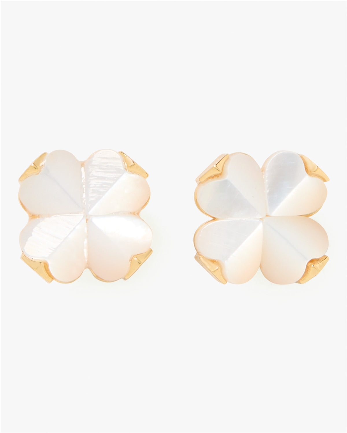 Kate Spade New York Gold Spade Flower Mother of Pearl Studs