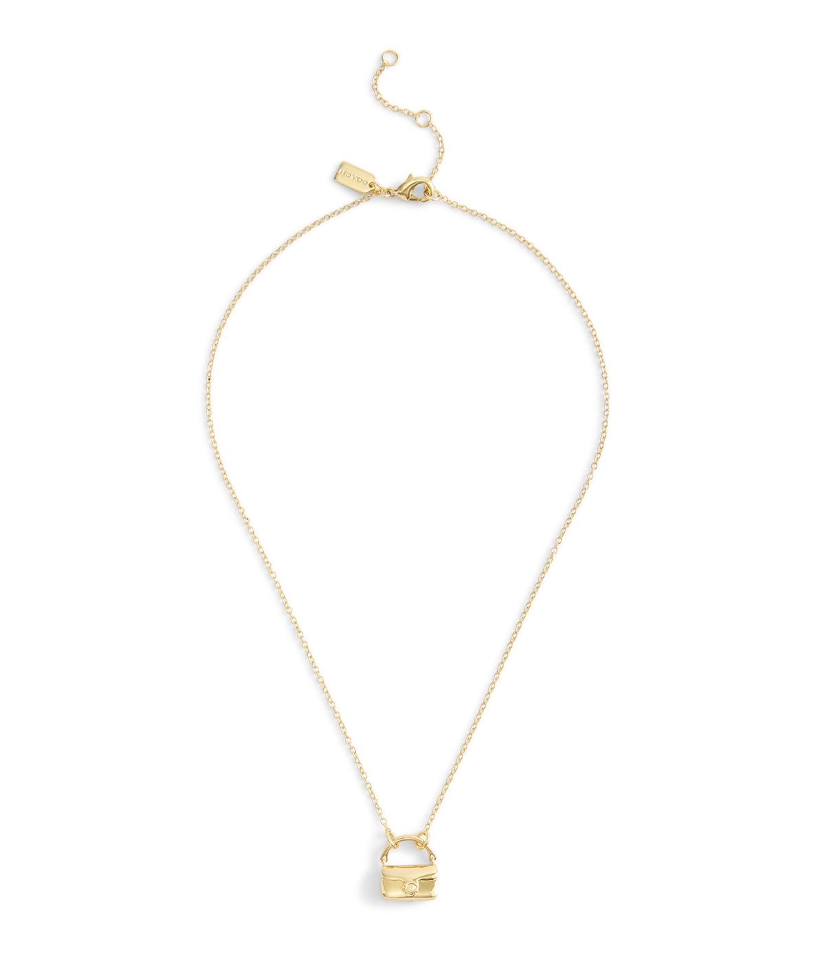 Coach Gold Tabby Necklace