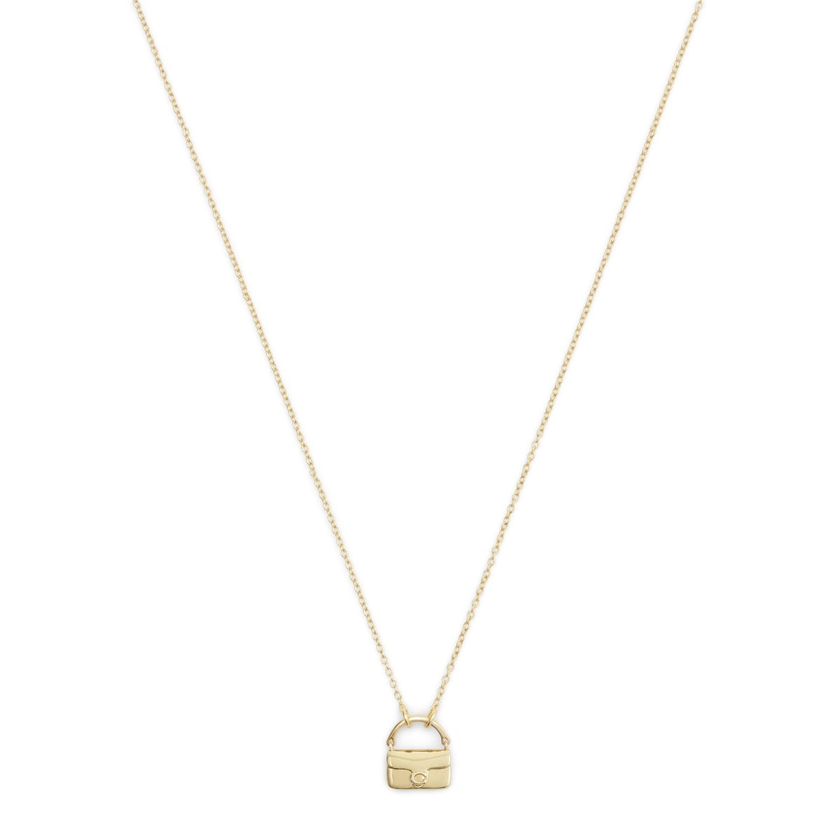 Coach Gold Tabby Necklace