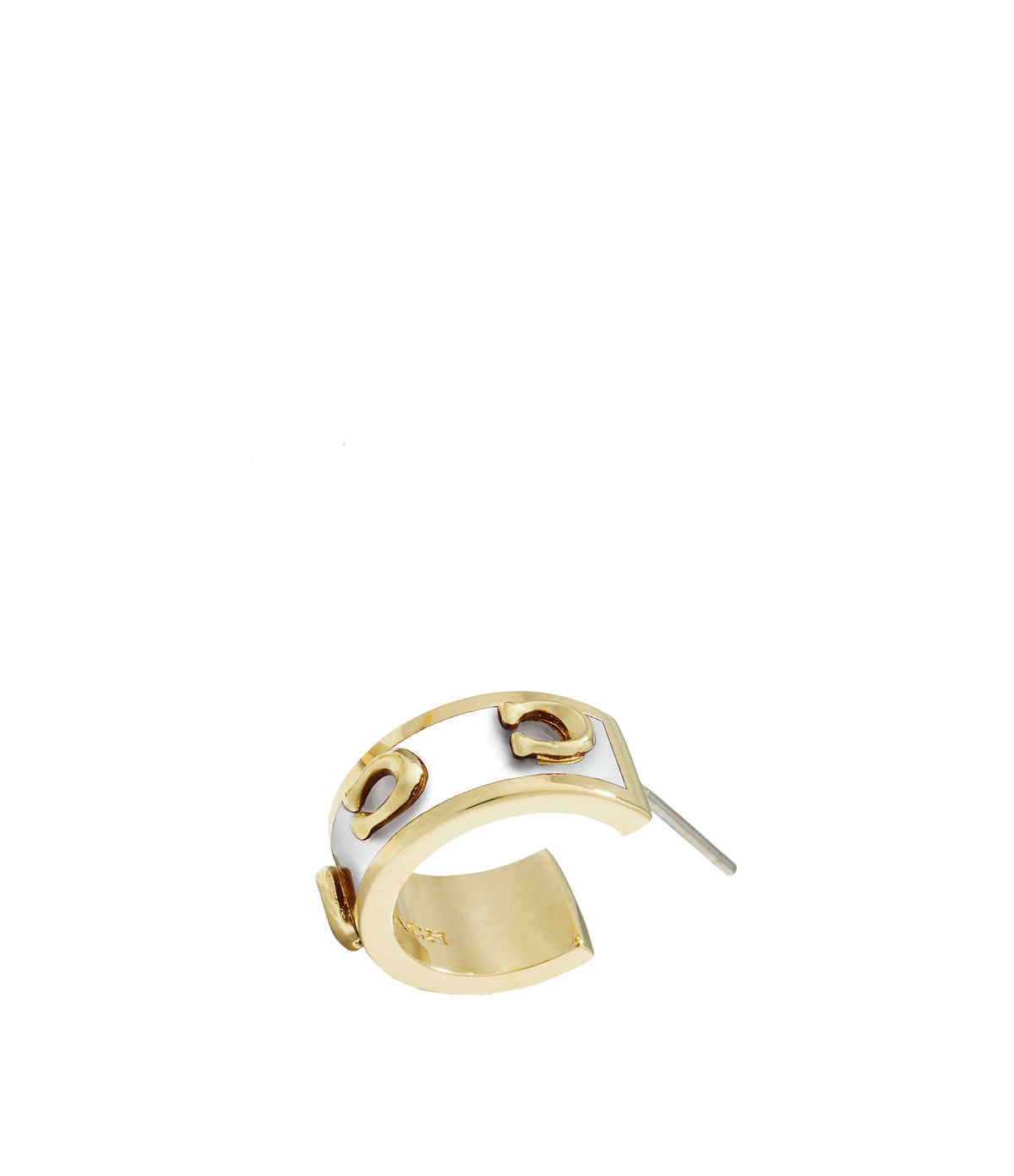 Coach Gold White Pegged C Hoops
