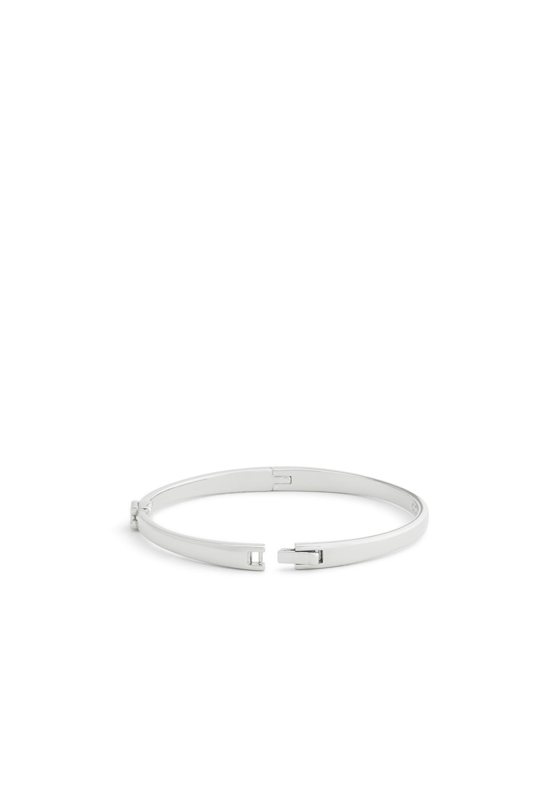 Coach Silver Boxed C Logo Hinged Bangle