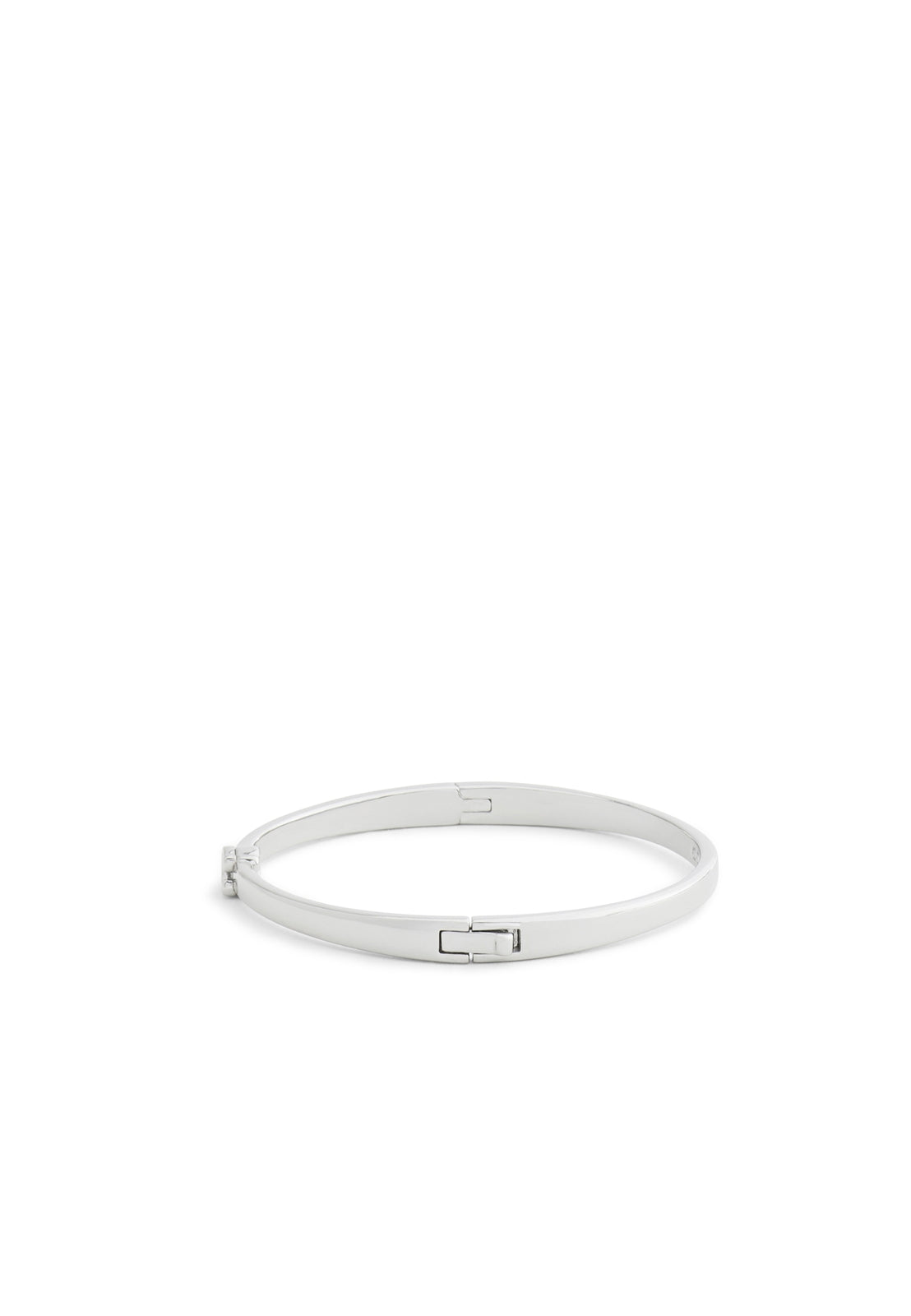 Coach Silver Boxed C Logo Hinged Bangle