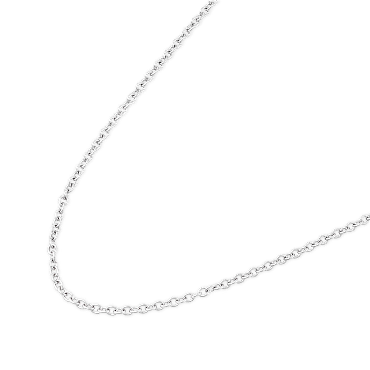 Over & Over Silver Stainless Steel Rolo Chain Necklace