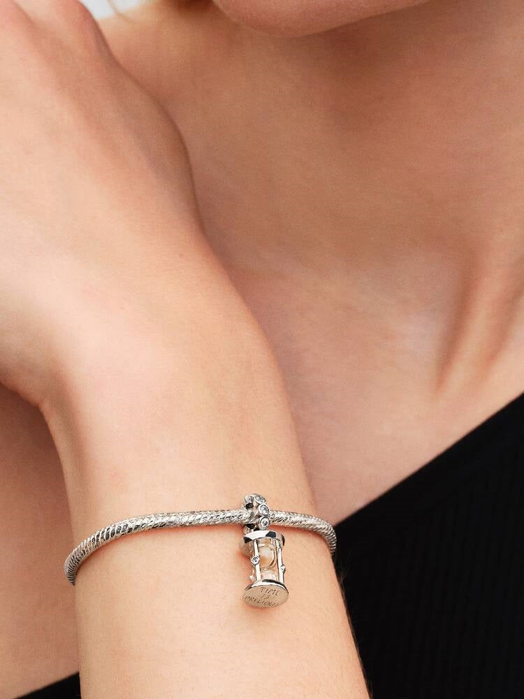 Pandora Silver Hourglass Dangle Charm