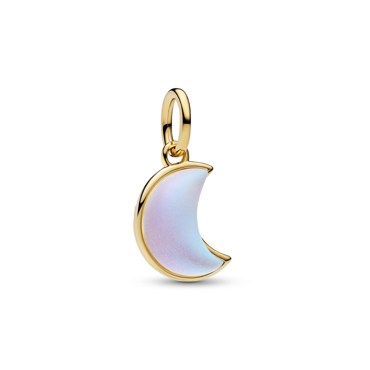 Pandora Gold Sparkling Crescent Moon Dangle Charm