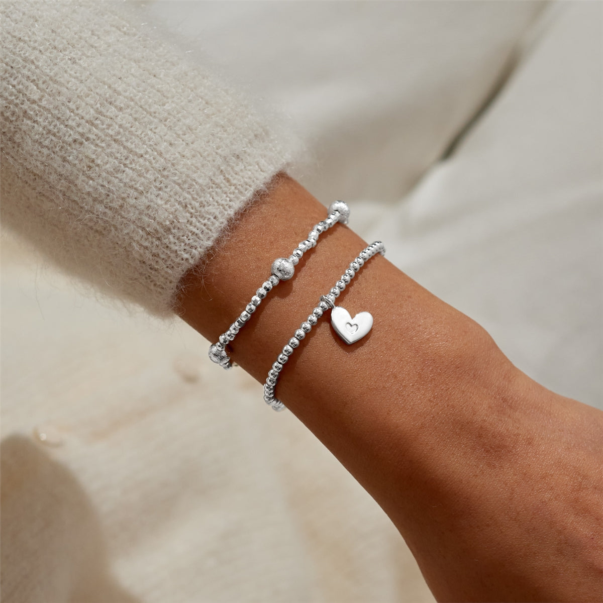 Joma A Little With Love Heart Set of 2 Bracelets