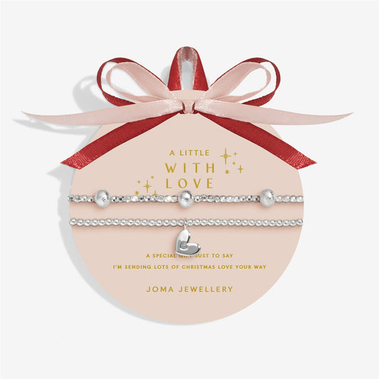 Joma A Little With Love Heart Set of 2 Bracelets
