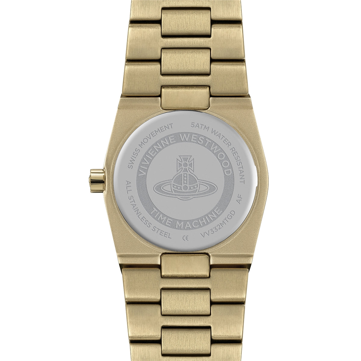 Vivienne Westwood Gold The Hoxton Black Round Dial Watch