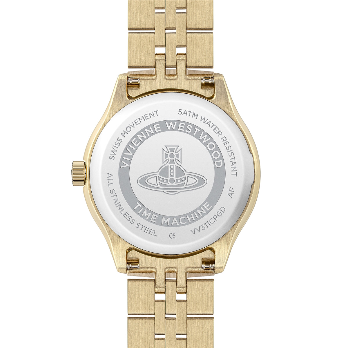 Vivienne Westwood Gold Little Camberwell Round Gold Dial Watch