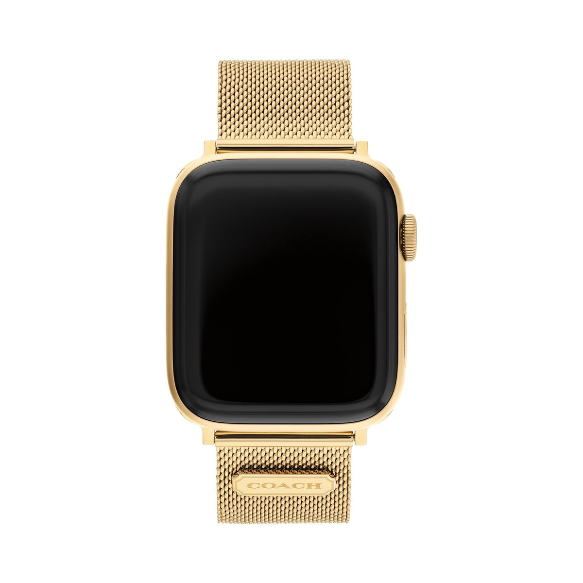 Coach Gold Mesh Badge Apple Strap