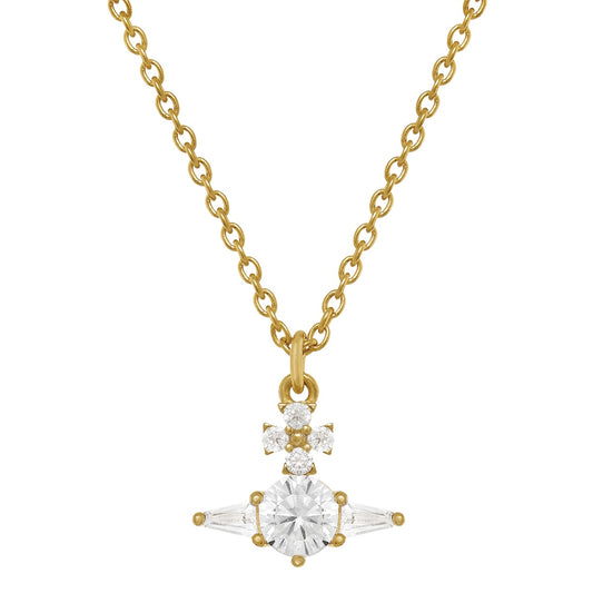 Vivienne Westwood Gold Ofelia CZ Angular Necklace